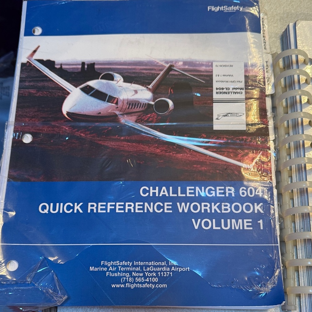 FlightSafety Challenger 604, Citation V and V Ultra, & Citation II books